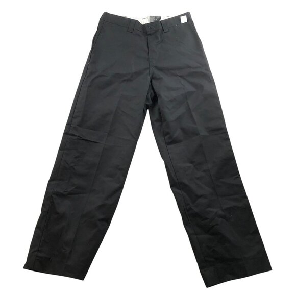 NWT Dickies Mens Work Pants Size 32 Straight Black Twill Workwear Classic Casual - Picture 1 of 15